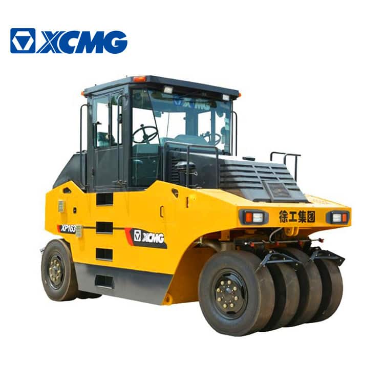 XCMG original factory 16 ton small tyre rollers XP163 China new pneumatic tyre road roller price